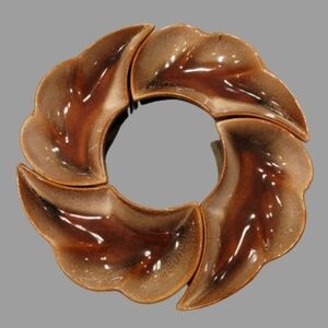 BEAUCEWARE Ceramic Beauce Quebec #1539 Brown, Set Of 4 Dishes